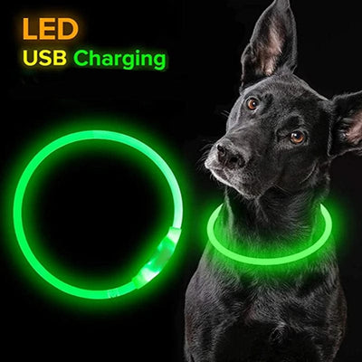 Fantastic Dream Deals 0 LED GLOWING DOG COLLAR WITH USB CHARGING CABLE