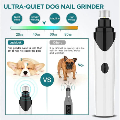 Fantastic Dream Deals 0 White with Black Professional Pet Nail Grinder: Ditch the Clippers!