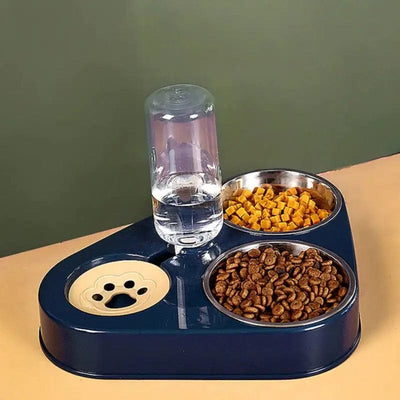 premiumpetshop Pet Feeder Bowl With Water Dispenser